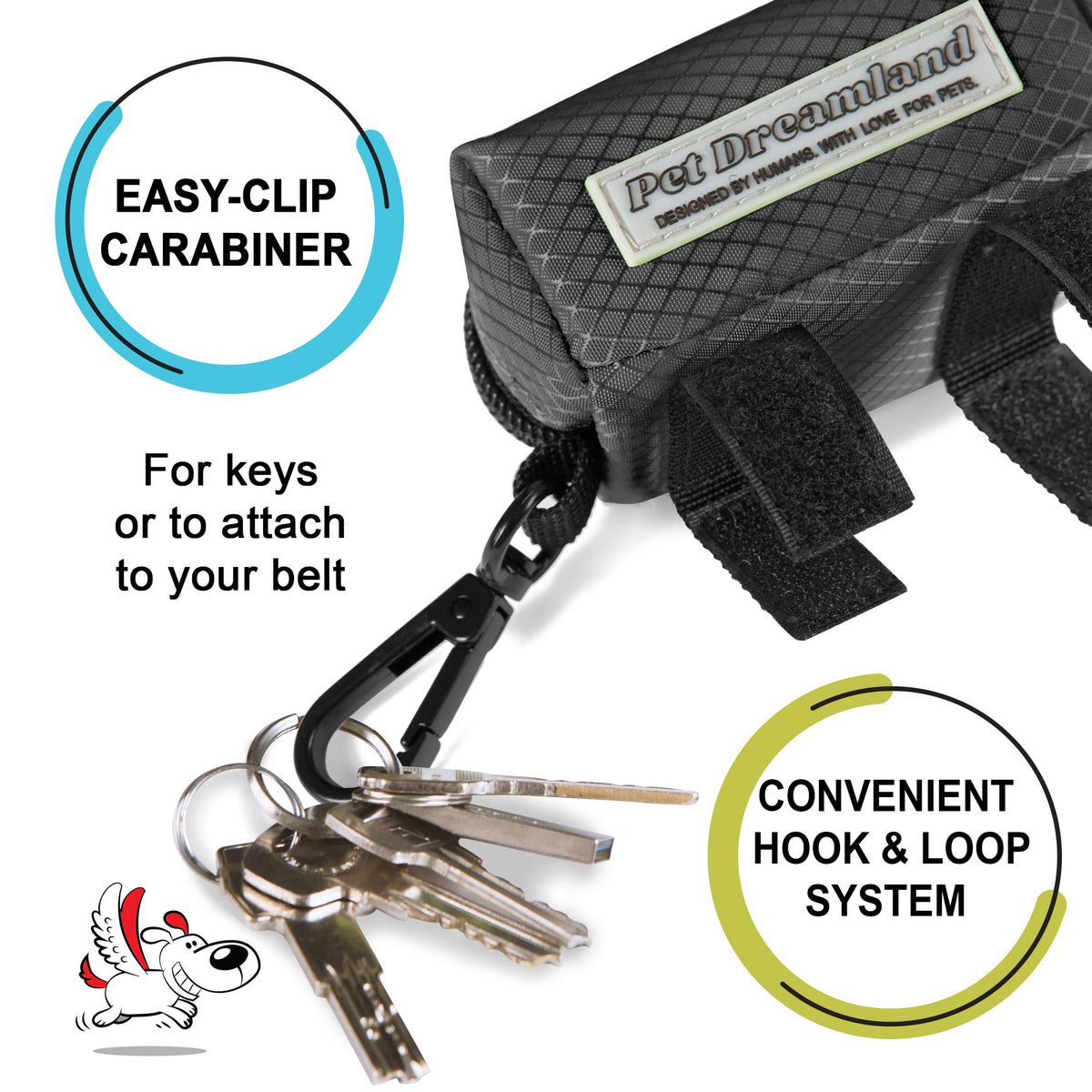 Hands Free Dog Leash and Poop Bag Dispenser B6320
