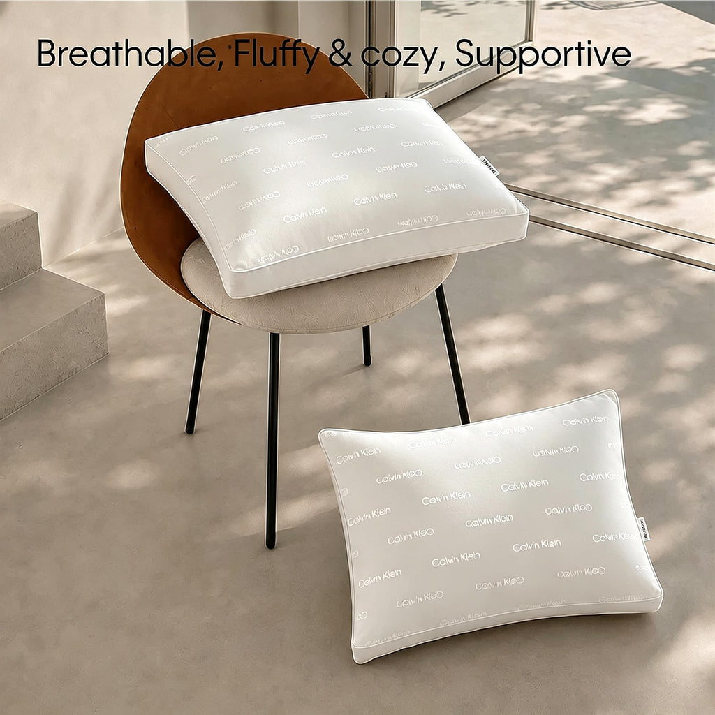 Queen Size Set of 2 Medium Soft Pillows U902709