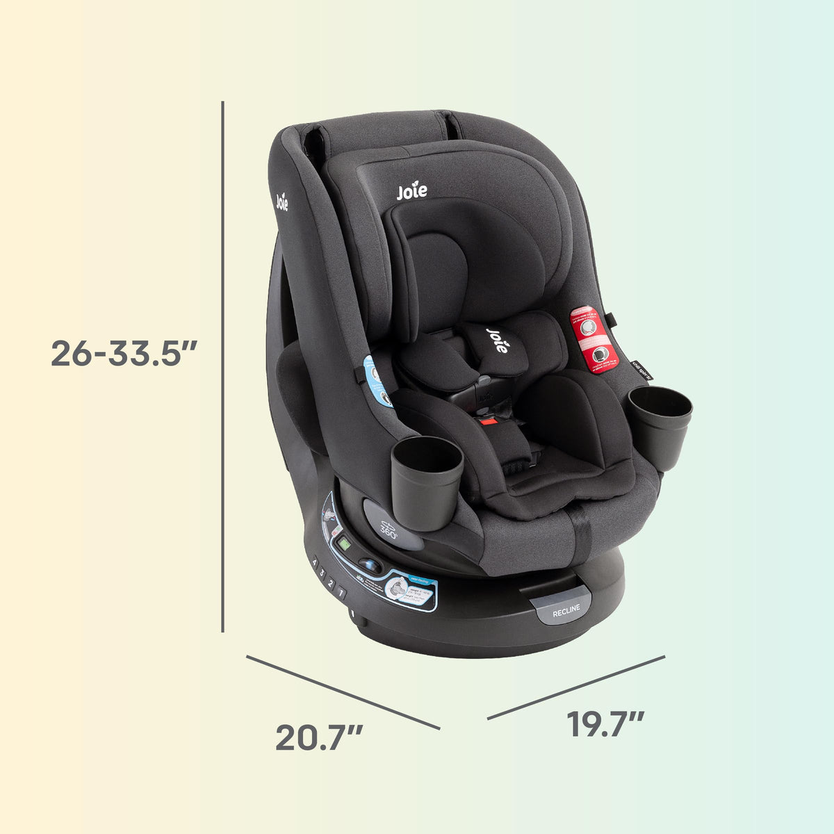 2-in-1 Rotating Convertible Car Seat H1875