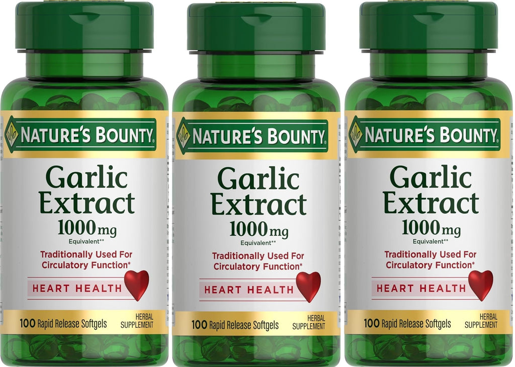 Garlic Extract Supplement, 1000mg, 100 Count H643