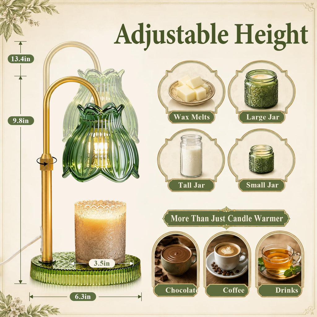 Candle Warmer Lamp with Timer Dimmer S48586