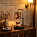Black Leopard Print Candle Warmer Lamp with Timer O31759