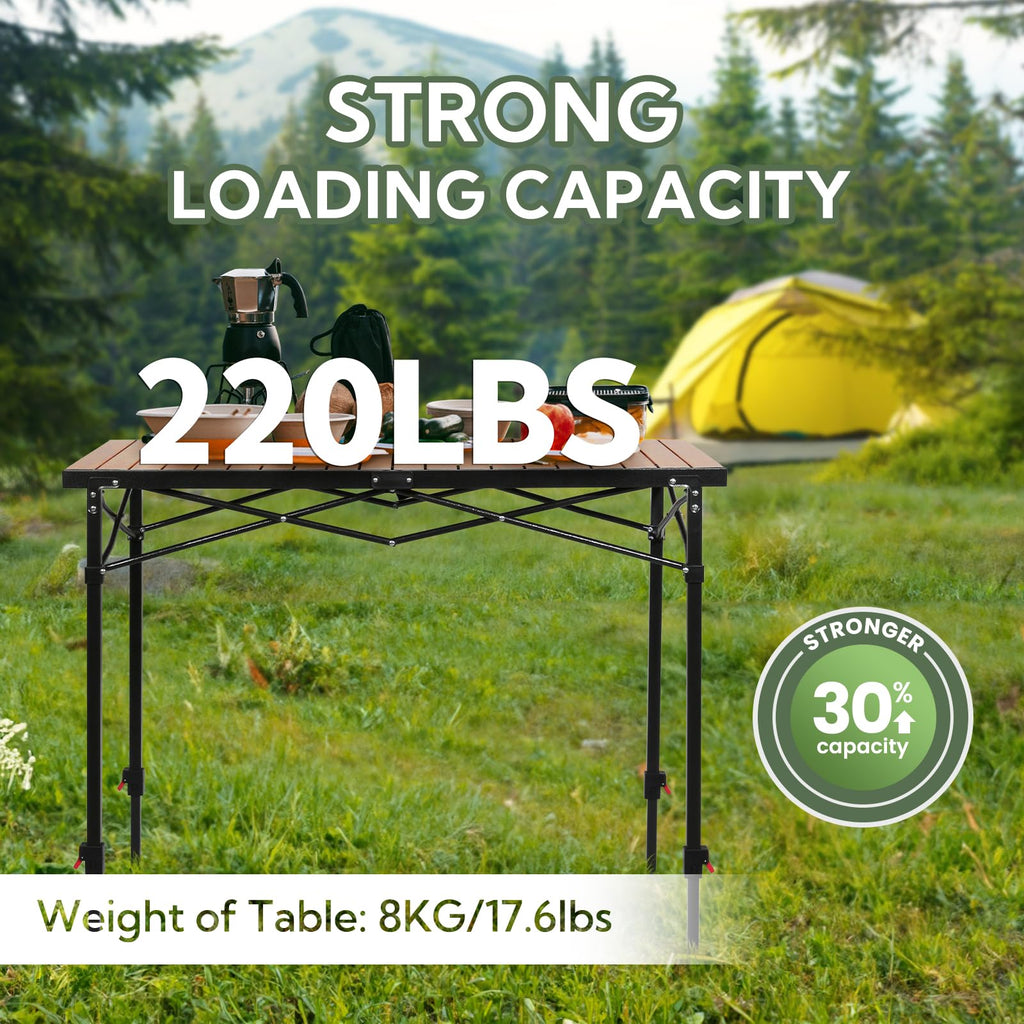 Portable Adjustable Height Camping Table X6952