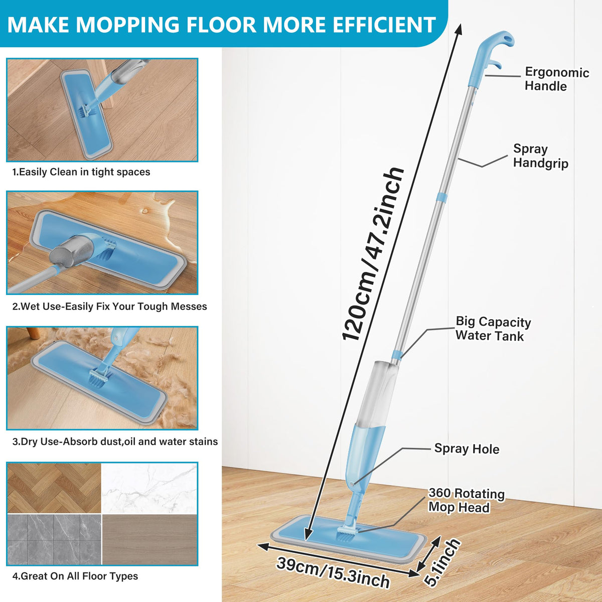 Wet Mops for Floor Cleaning U576210