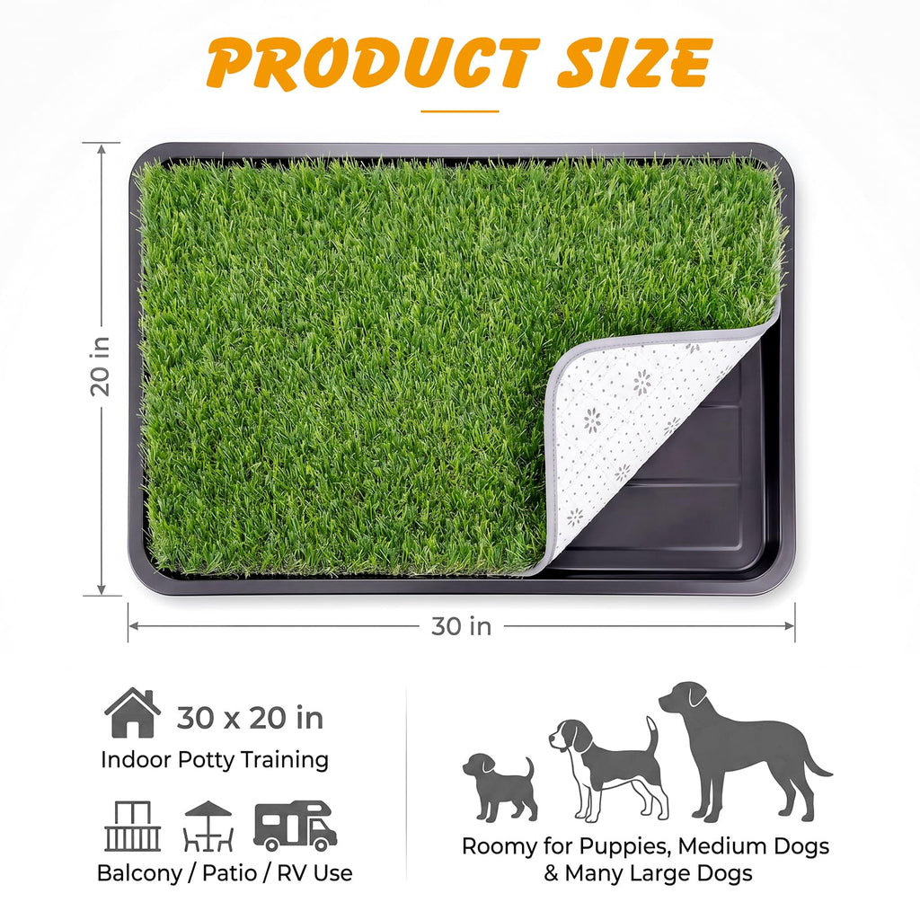 Dog Grass Pad with Tray 30 x 20 in N42197