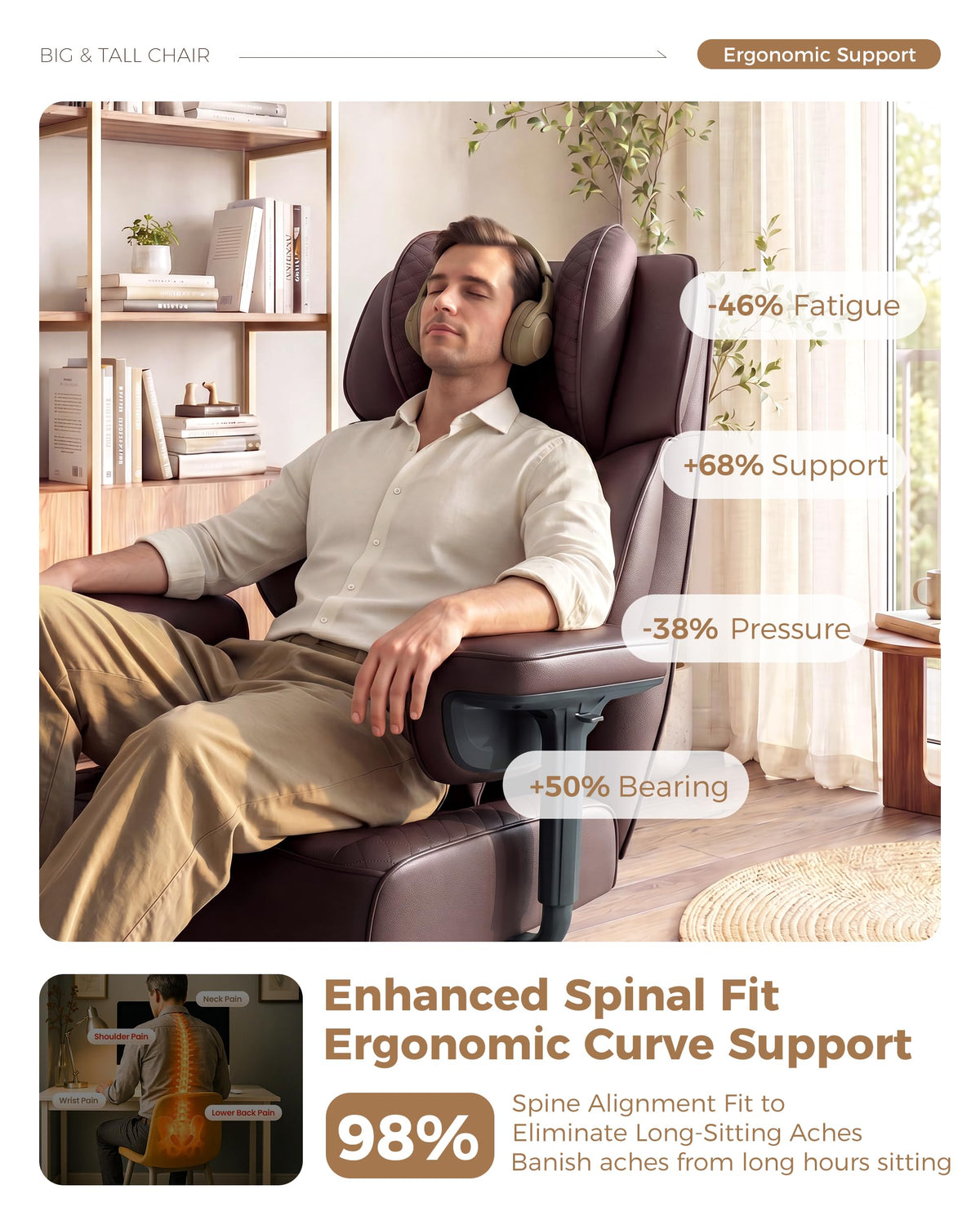 Big and Tall Ergonomic Office Chair Q50153