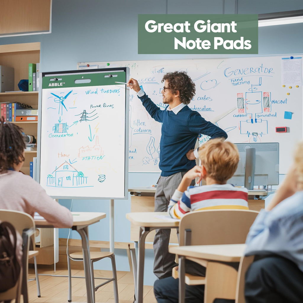 Super Sticky Easel Pad, 25 x 30 Inches, 30 Sheets/Pad, 8 Pads/Pack, Green I536709