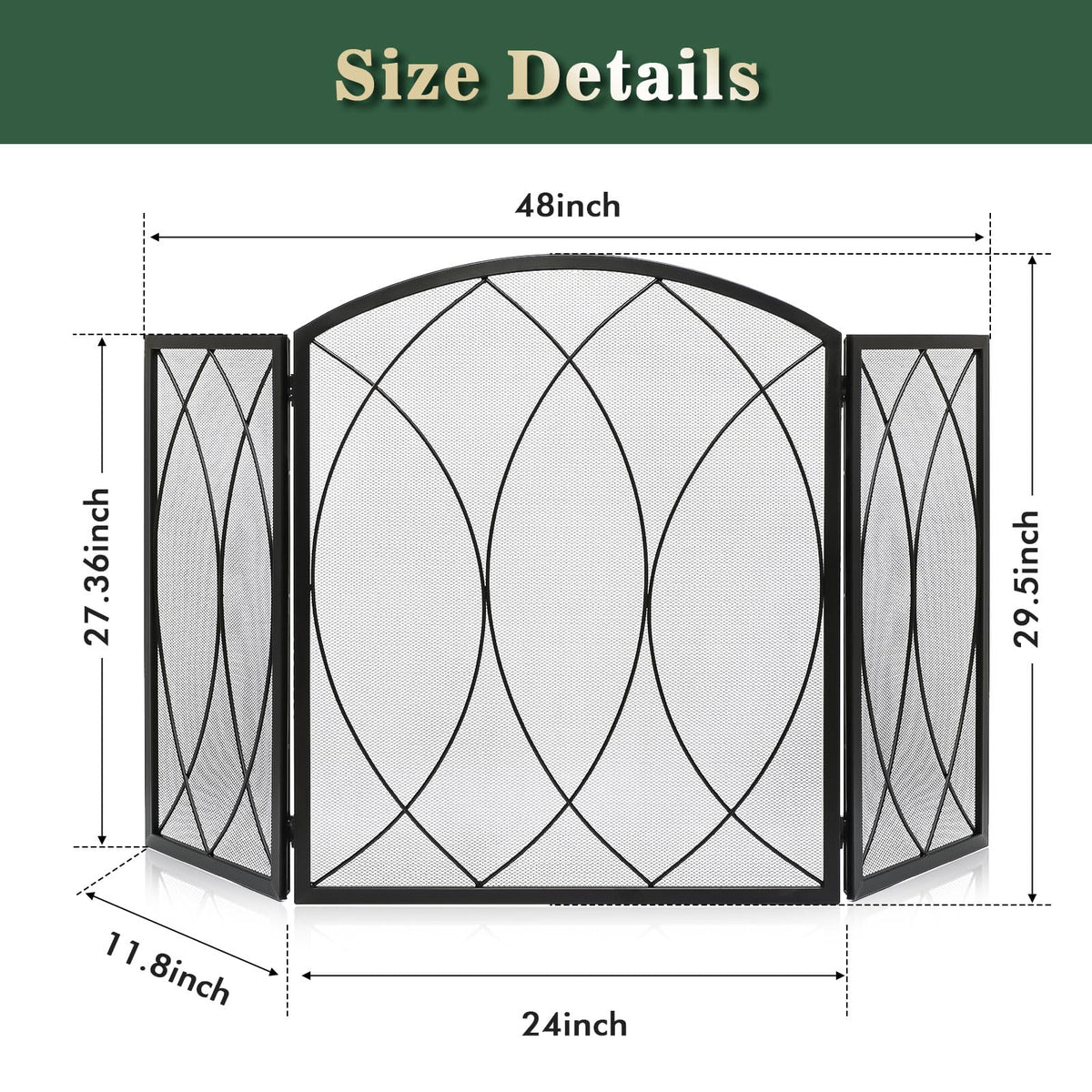 Wrought Iron Fireplace Screen C756313