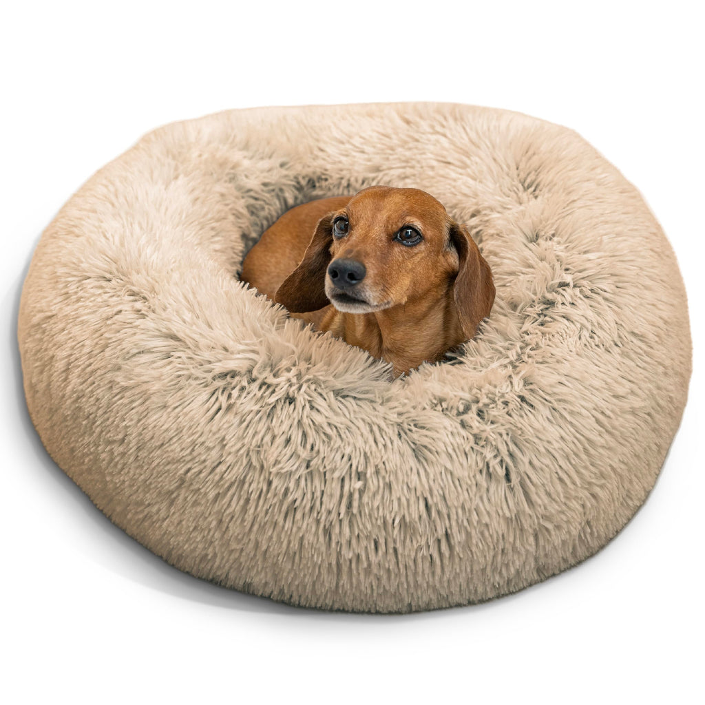 Small Taupe Dog Bed I44205