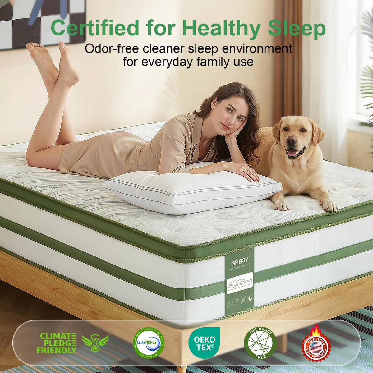 14 Inch Hybrid Memory Foam Full Size Mattress X6497