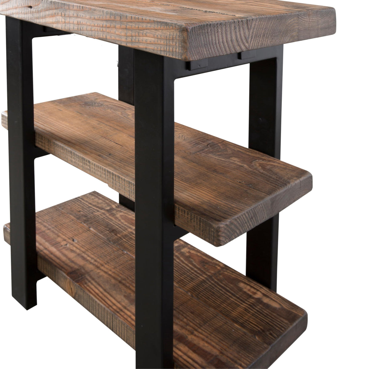 Solid Wood 3-Tier End Table W185