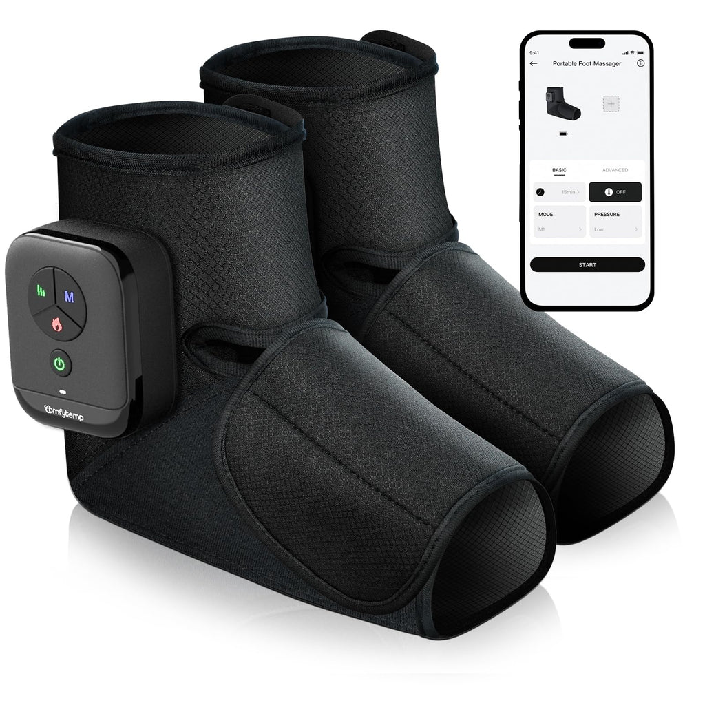 Portable Air Compression Foot Massager with Heat L902060