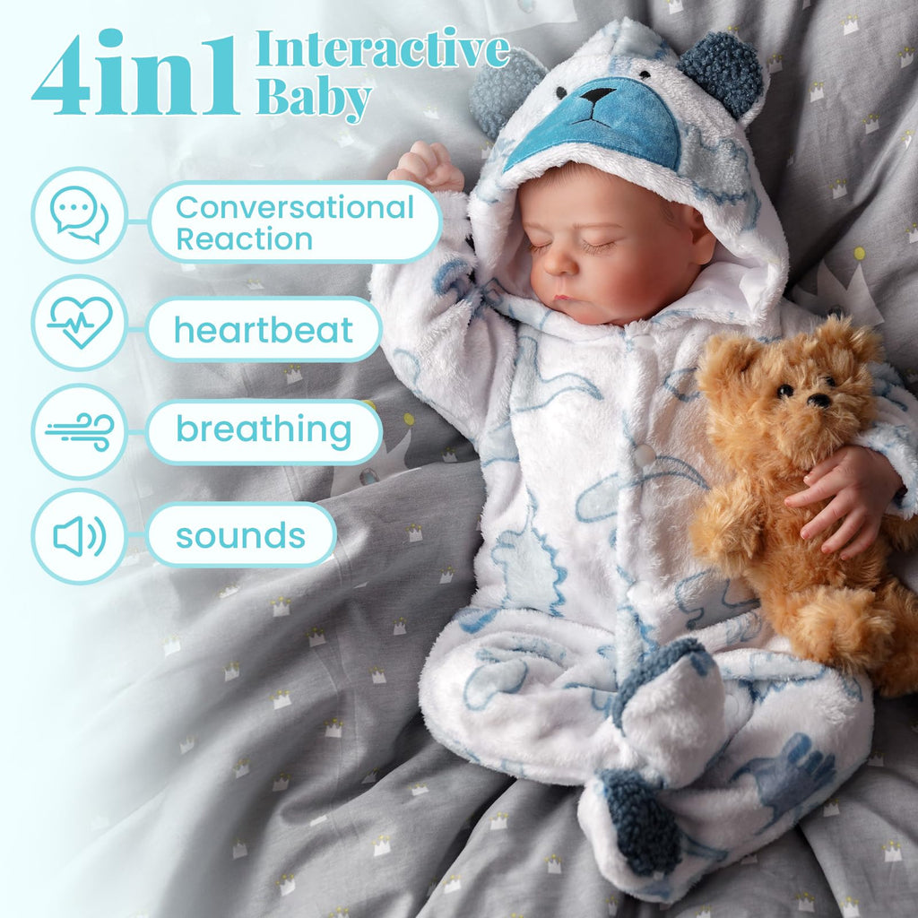 20 Inch 4-in-1 Interactive Baby Doll I258083