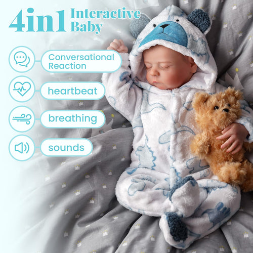 20 Inch 4-in-1 Interactive Baby Doll I258083