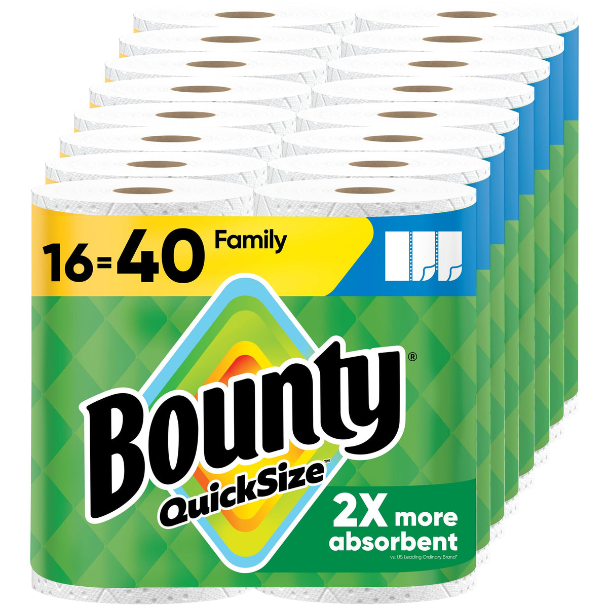 White Paper Towels 16 Family Rolls Q6347