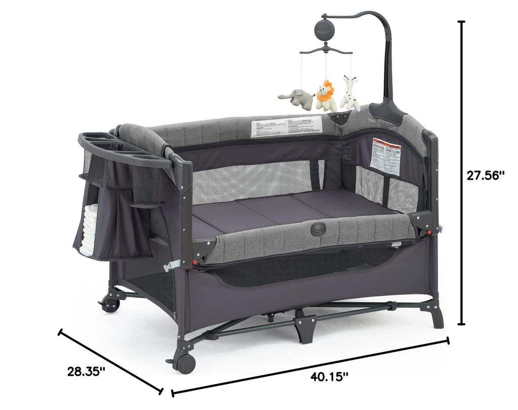5-in-1 Pack and Play with Bassinet and Changing Table U131