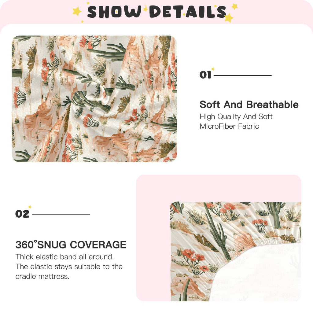 Soft Breathable Microfiber Crib Sheet B509