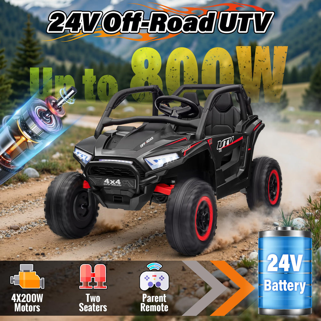 24V 2 Seater Off-Road UTV Ride on Car with Remote Control P403392