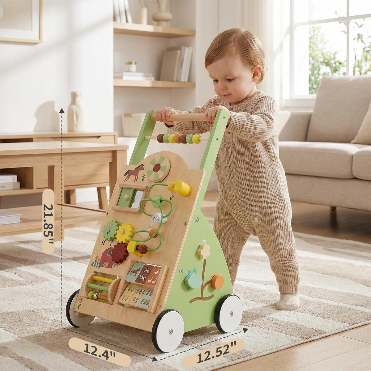 Wooden Baby Push Walker V10815