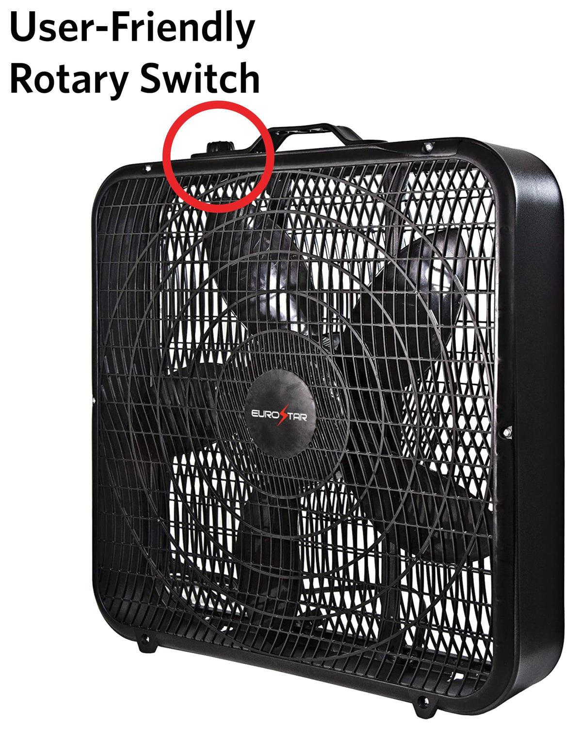 20" Box Fan, Black H17179