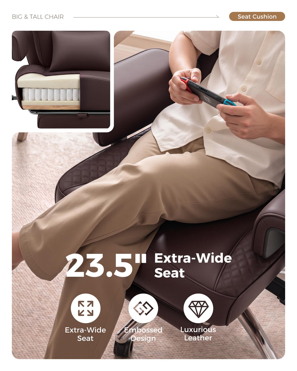 Big and Tall Ergonomic Office Chair Q50153
