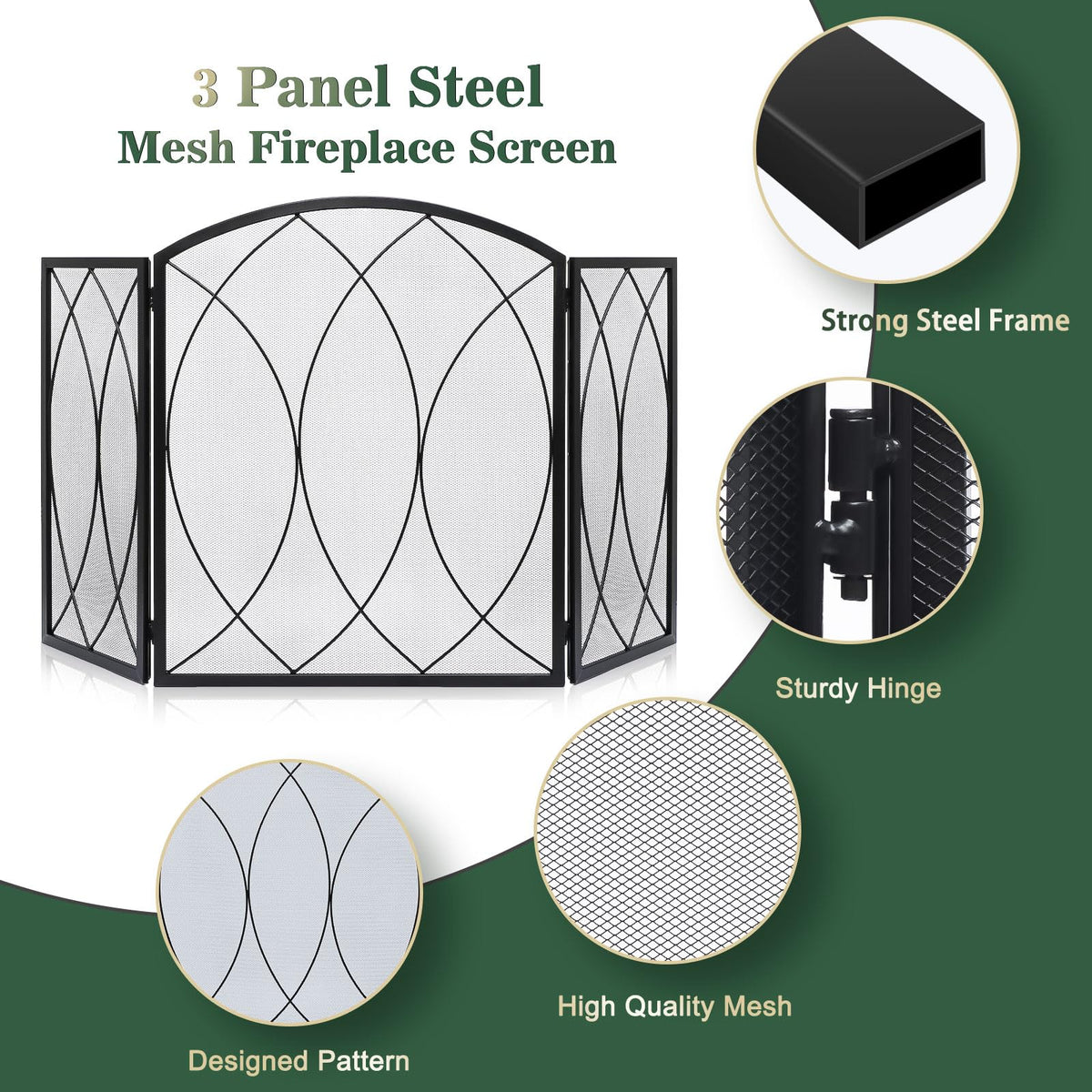 Wrought Iron Fireplace Screen C756313