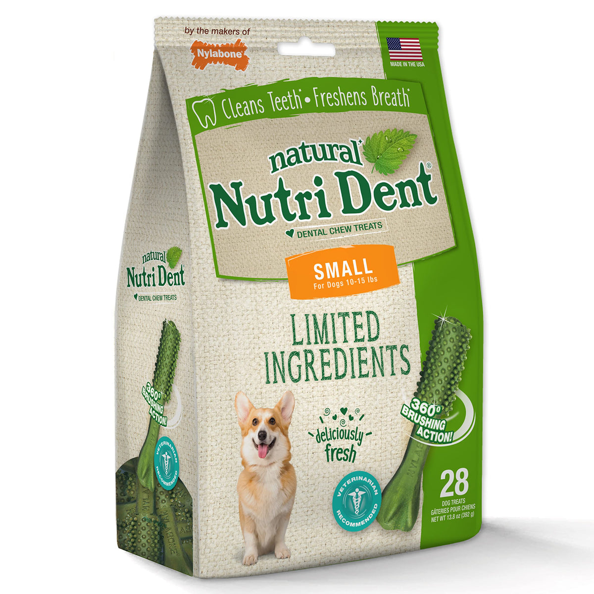 Natural Dog Dental Chews, Small 28 Count Z2553