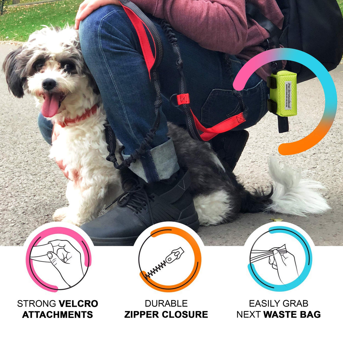 Hands Free Dog Leash and Poop Bag Dispenser B6320