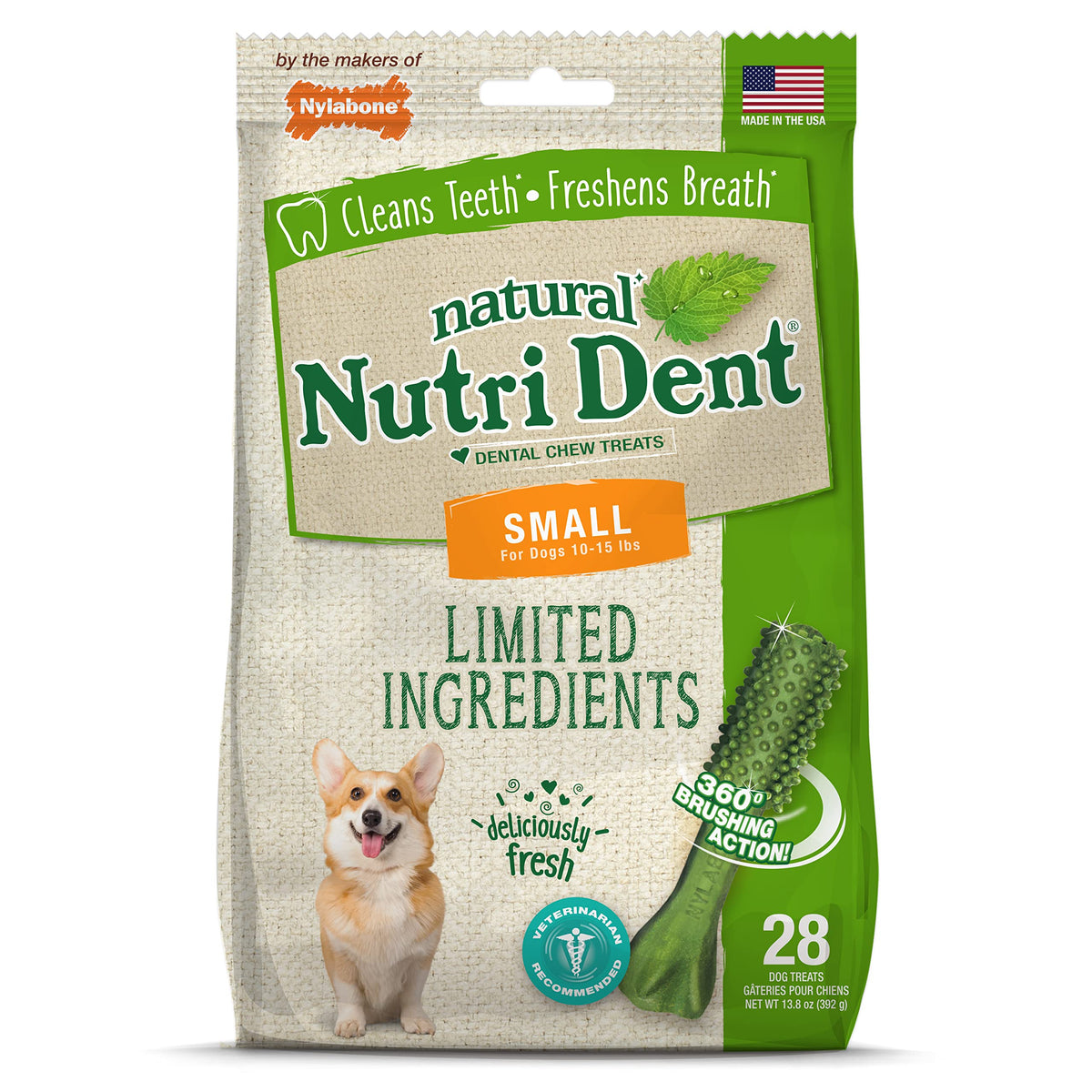 Natural Dog Dental Chews, Small 28 Count Z2553
