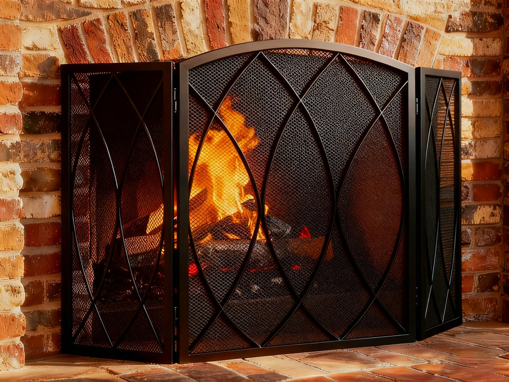 Wrought Iron Fireplace Screen C756313