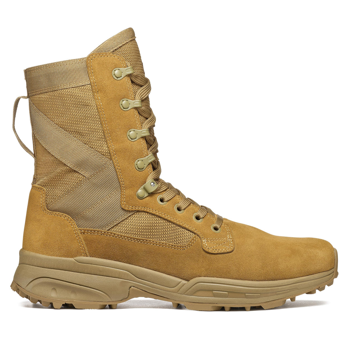 Coyote Suede Combat Boots P649